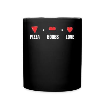 Les désarmateurs de pizza adorent les équations mathématiques - Mug uni - noir - Devant