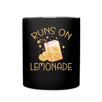 Limonade Geschenkideen - Tasse einfarbig - Schwarz - Vorne