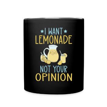 Lemonade Gift Ideas - Full Colour Mug - black - Front