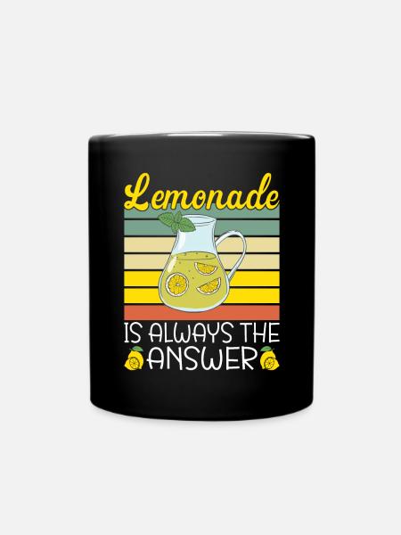 Limonade Geschenkideen - Tasse einfarbig - Schwarz