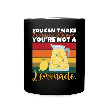 Limonade-Geschenk-Ideen - Tasse einfarbig - Schwarz - Vorne