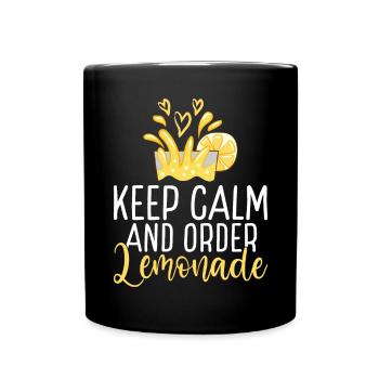 Lemonade Gift Ideas - Full Colour Mug - black - Front