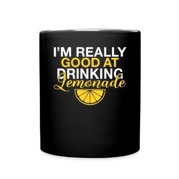 Limonade Geschenkideen - Tasse einfarbig - Schwarz - Vorne