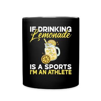 Limonade Geschenkideen - Tasse einfarbig - Schwarz - Vorne