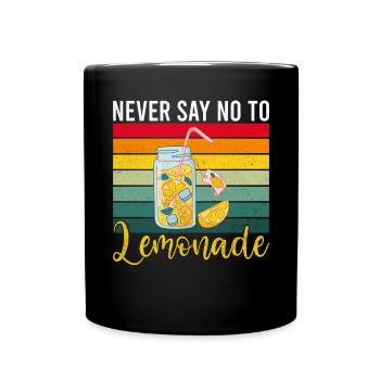 Limonade Geschenkideen - Tasse einfarbig - Schwarz - Vorne