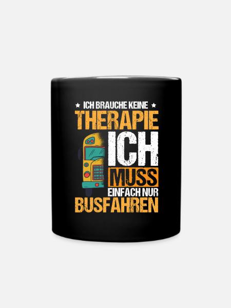 Busfahrer Beruf - Tasse einfarbig - Schwarz