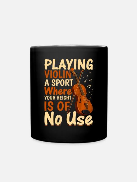 Jouer du violon Un sport où l’on - Violon - Mug uni - noir