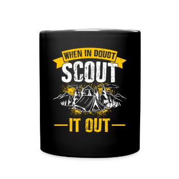 Group Scout it out Girl Scout Leader Boy Scouts - Tasse einfarbig - Schwarz - Vorne