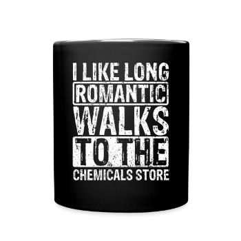 Taxidermiste Longues promenades romantiques Magasin Taxidermie - Mug uni - noir - Devant