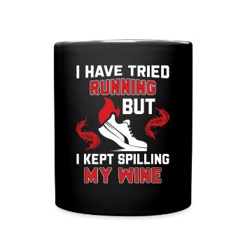 Jogging Dicton pour courir - Runners - Mug uni - noir - Devant