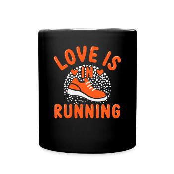 Jogging Saying for Running - Runners - Full Colour Mug - black - Front