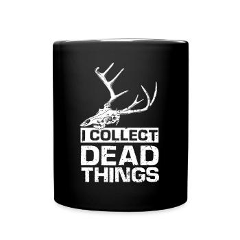 Taxidermiste Je ramasse les morts Taxidermie - Mug uni - noir - Devant