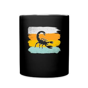 Scorpio Retro - Full Colour Mug - black - Front