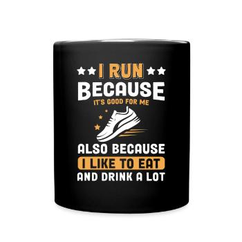 Jogging Dicton pour courir - Runners - Mug uni - noir - Devant