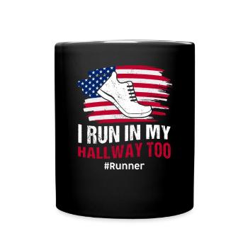 Jogging Saying for Running - Runners - Full Colour Mug - black - Front