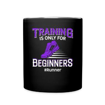 Jogging Saying for Running - Runners - Full Colour Mug - black - Front
