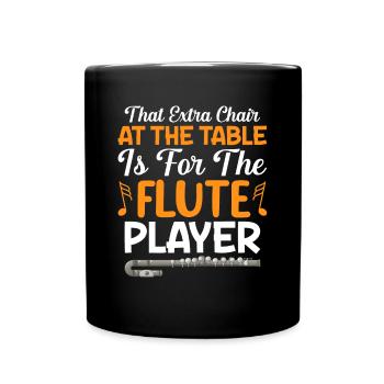 Cette chaise supplémentaire à la table convient aux - Mug uni - noir - Devant