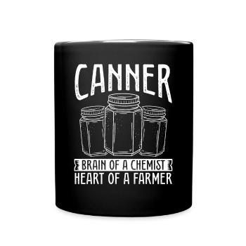 Canning Food Perserve Homesteading Season - Tasse einfarbig - Schwarz - Vorne