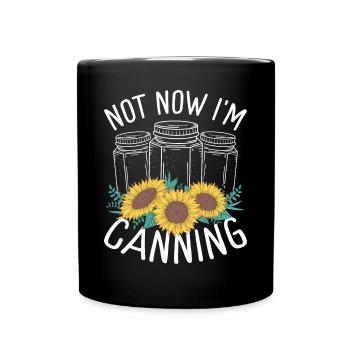 Homesteading pas maintenant à la saison de mise en conserve FoodHomeste - Mug uni - noir - Devant