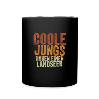 Landseer - Tasse einfarbig - Schwarz - Vorne