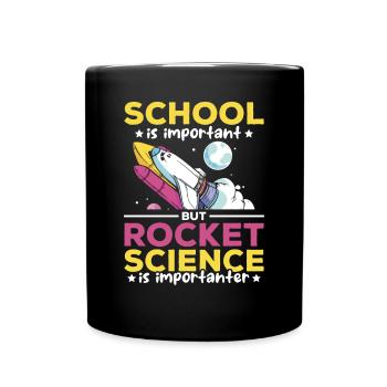 Space Exploration Space Travel Spaceship Rocket Sc - Tasse einfarbig - Schwarz - Vorne