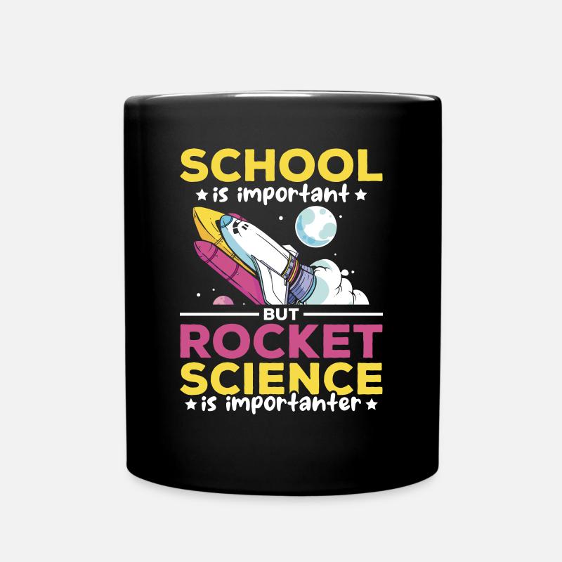 Space Exploration Space Travel Spaceship Rocket Sc - Tasse einfarbig - Schwarz
