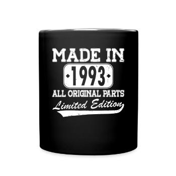 30e anniversaire Né en 1993 Fabriqué en 1993 - Mug uni - noir - Devant