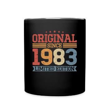 40th birthday born 1983 Original Since 1983 - Full Colour Mug - black - Front