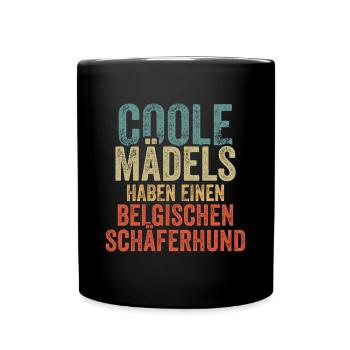 Belgischer Schäferhund - Tasse einfarbig - Schwarz - Vorne