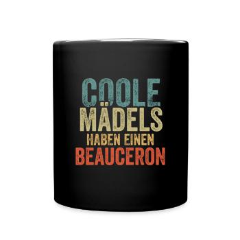 Beauceron - Tasse einfarbig - Schwarz - Vorne