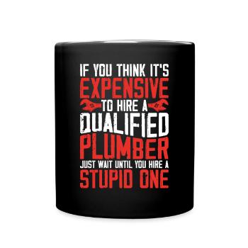 Plumbing Plumber Vintage If You - Tasse einfarbig - Schwarz - Vorne