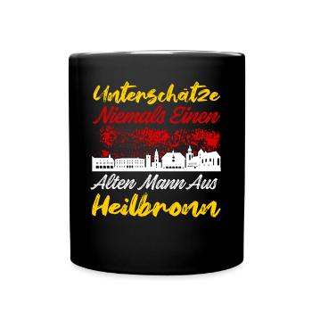 Heilbronn - Tasse einfarbig - Schwarz - Vorne