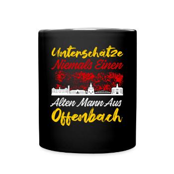 Offenbach - Tasse einfarbig - Schwarz - Vorne