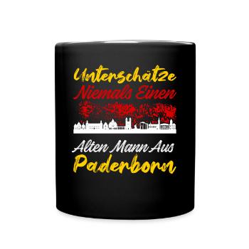 Paderborn - Tasse einfarbig - Schwarz - Vorne