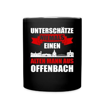 Offenbach - Tasse einfarbig - Schwarz - Vorne
