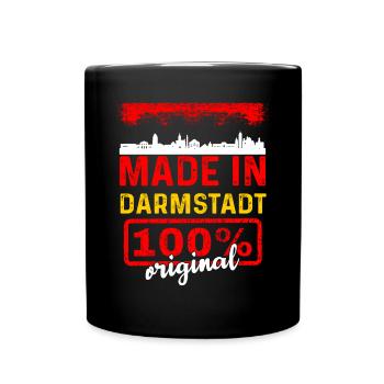 Darmstadt - Tasse einfarbig - Schwarz - Vorne