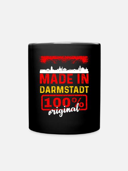 Darmstadt - Tasse einfarbig - Schwarz