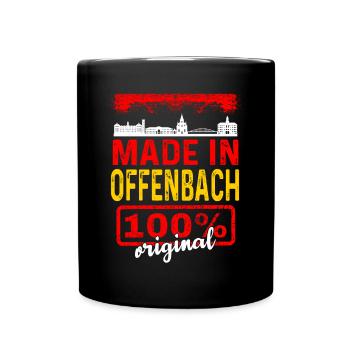 Offenbach - Tasse einfarbig - Schwarz - Vorne