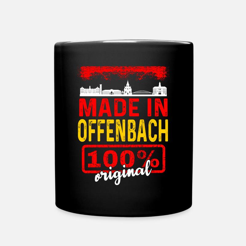 Offenbach - Tasse einfarbig - Schwarz