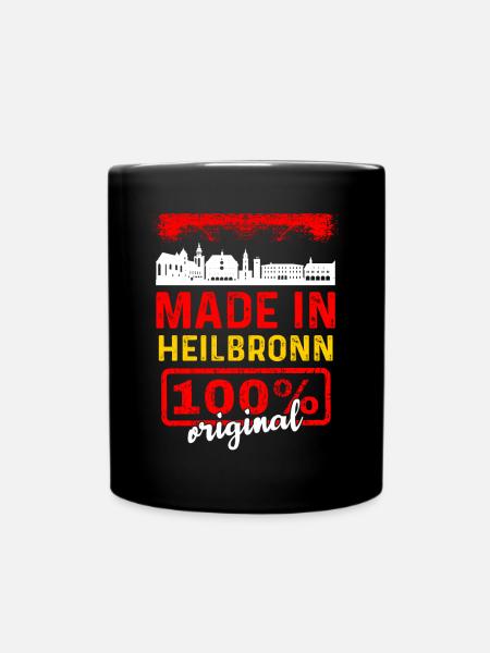 Heilbronn - Tasse einfarbig - Schwarz