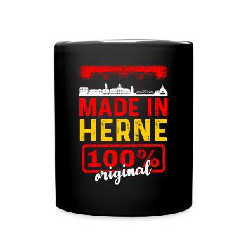 Herne - Tasse einfarbig - Schwarz - Vorne