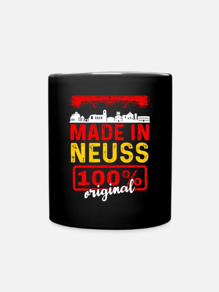 Neuss - Tasse einfarbig - Schwarz