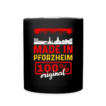 Pforzheim - Tasse einfarbig - Schwarz - Vorne