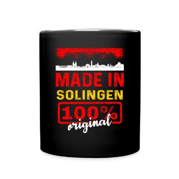 Solingen - Tasse einfarbig - Schwarz - Vorne