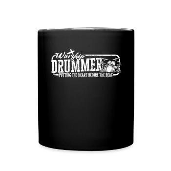 Drummer Jesus Cross Drummer Drummer - Full Colour Mug - black - Front