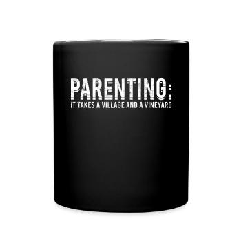 parents gift mother gift idea father family - Full Colour Mug - black - Front