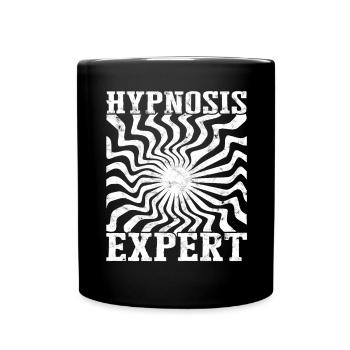 hypnotic hypnotize hypnotist - Full Colour Mug - black - Front