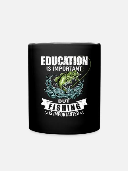 Unique idea for Fishing - Tasse einfarbig - Schwarz