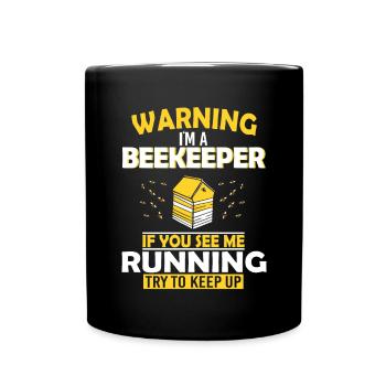 Bienenzucht und Honig - Tasse einfarbig - Schwarz - Vorne