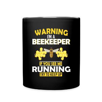 Bienenzucht und Honig - Tasse einfarbig - Schwarz - Vorne